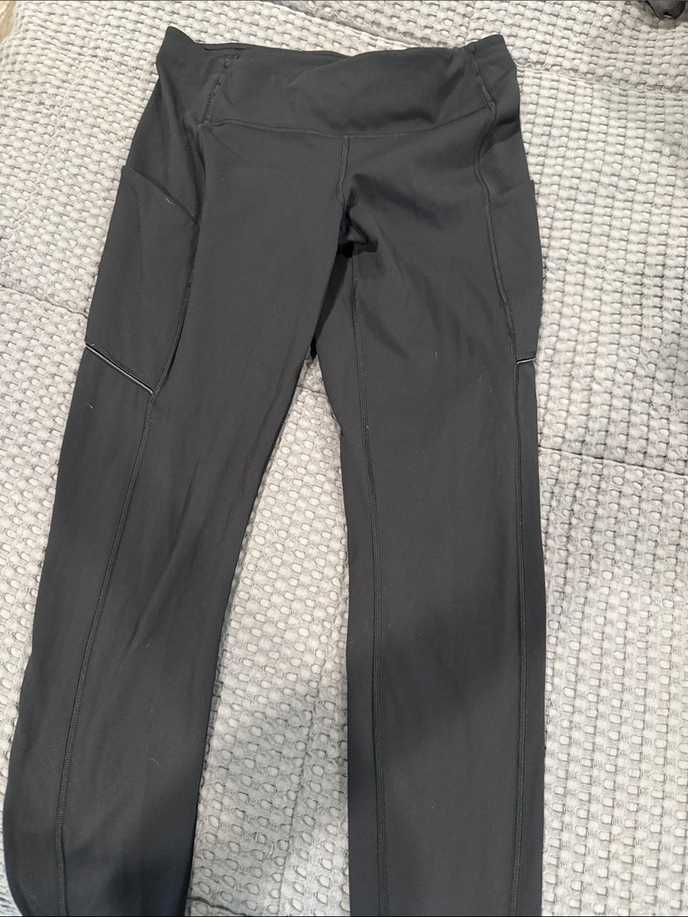 lululemon athletica Black Performance Leggings with Side Pockets